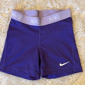 Nike Women's Vibrant Purple Athletic Shorts
